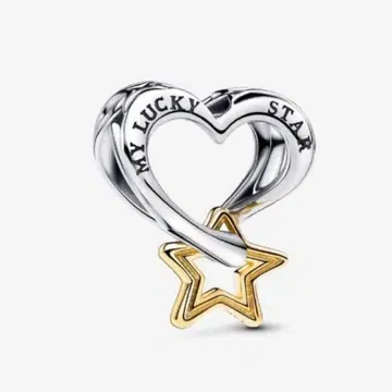 판도라 팔찌 참 Lucky Star & Heart Charm