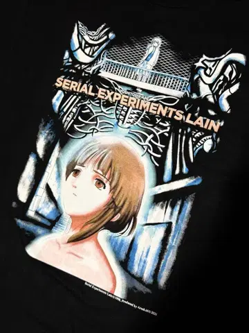 serial experiments lain 애니메이션 T셔츠 XLsize