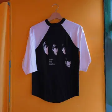 80s USA vintage 비틀즈 7부 소매 티셔츠