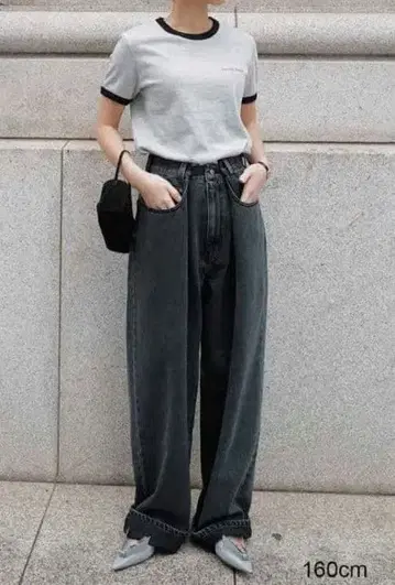MACHATT 마차트 웨이스트턱 데님 블랙 36