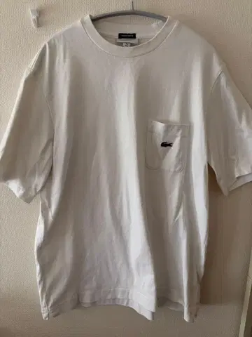 LACOSTE T셔츠 화이트 FR4