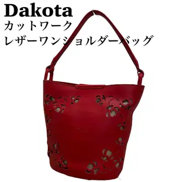 새상품급 다코타 dakota 컷워크 가죽 원숄더백 버킷형
