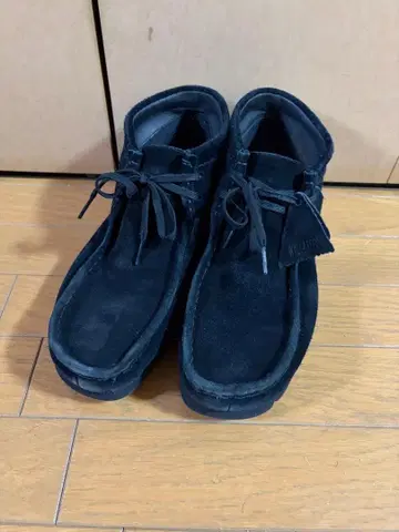 Clarks Wallabee Black Suede Vibram