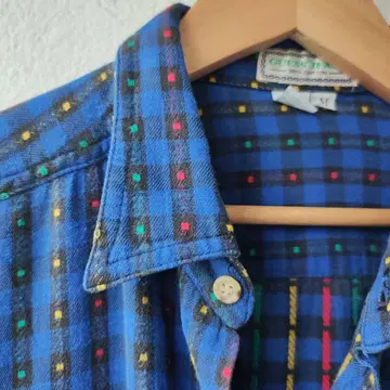 90s guess jeans 멀티 컬러 긴팔 셔츠