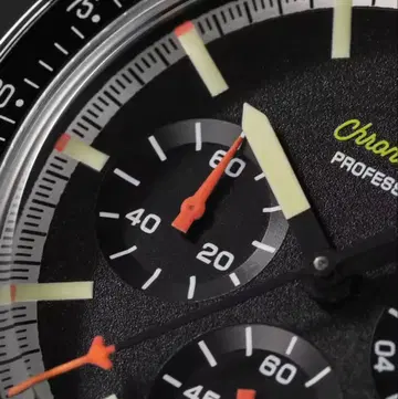 Watchdives 39mm VK63 빈티지 크로노그래프 손목시계