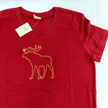 빈티지 새상품 Abercrombie & Fitch 반팔 T셔츠 레드 M
