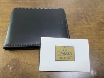 OMEGA 부티크 접이식 지갑 블랙