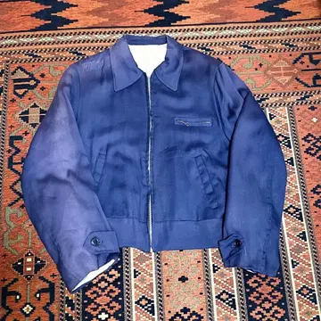 50s 60s 개버딘 재킷 ESKO 지퍼