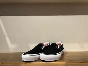 VANS SKATE SLIPON 블랙 화이트 US 정품 28.5cm