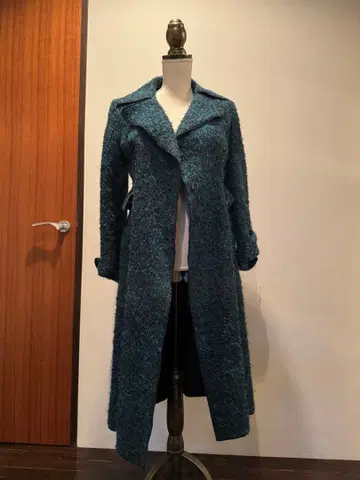 알베르타 페레티 빈티지 롱 코트 짙은 녹색