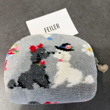 FEILER 슈니르 직조 푸들 패턴 파우치 현행 모델!