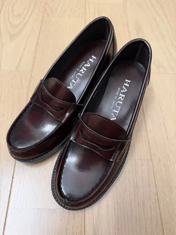 HARUTA 하루타 로퍼 다크 브라운 통굽