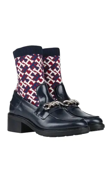 8월까지 가격 인하 초레어 TOMMY HILFIGER 삭스 부츠 로퍼