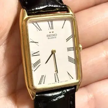 작동 SEIKO 세이코 80s 빈티지 손목시계 탱크 스퀘어