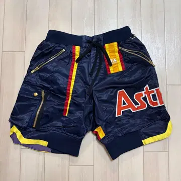 레어 Majestic Astros 숏팬츠 하프 팬츠