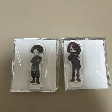 진격의 거인 리바이&한지 그래프 아트 사이버 펑크 아크릴 쁘띠 스탠드