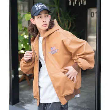 워커즈 후드 블루종 지퍼 후드티 풀 집업 후디 자켓