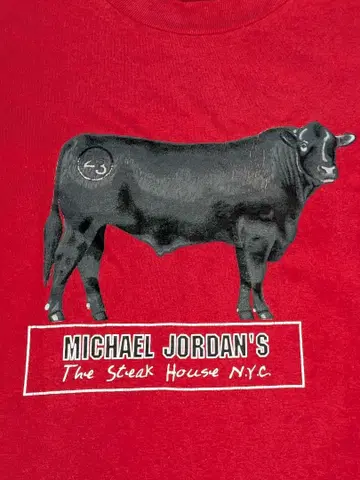 90s USA제 JORDAN 조던 스테이크 하우스 T셔츠 구제 의류