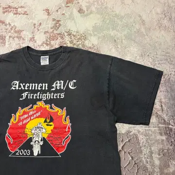 00s Axemen M/C Firefighters 차리티T셔츠XL