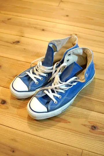 80s Converse AllStar Made in USA 블루 덧댐