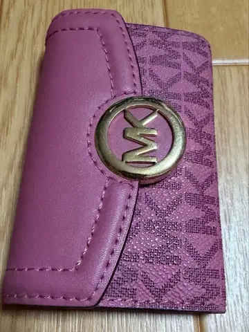MICHAEL KORS MK 로고 키케이스 핑크