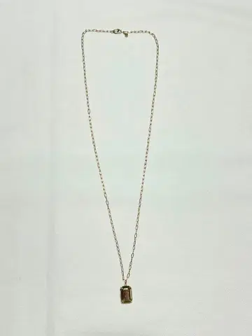 Spick&Span M&S 스퀘어 모티브 롱 목걸이 골드