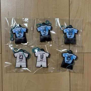 가와사키 프론탈레 유니폼 러버 키링 가챠 목욕탕 묶음 판매
