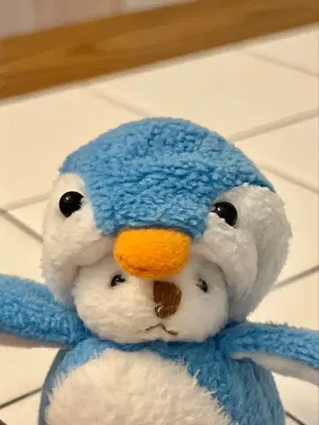 선레몬 봉제 인형 시로쿠마 백곰 코스프레 펭귄 스트랩
