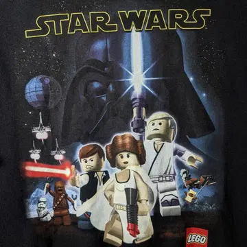 00s LEGO STAR WARS 스타 워즈 무비 티셔츠 두꺼운 원단