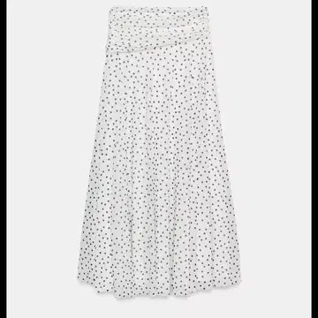 zara 도트 프린트 롱 스커트