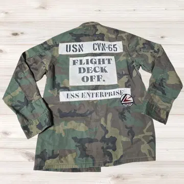 [ AVIREX ] 아비렉스 US NAVY 밀리터리 셔츠 카모플라쥬 XL