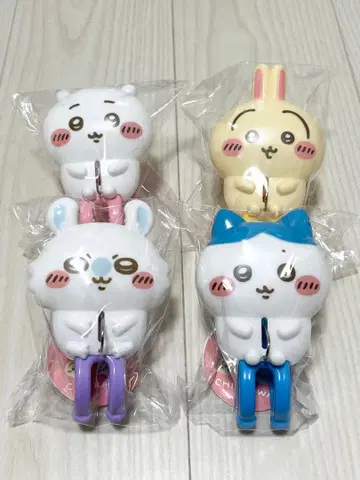 치이카와 (먼작귀) 빨래집게 4종 세트 컴플리트