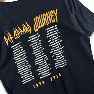 Def Leppard Journey 2018 투어 밴드 티셔츠3822 | 브랜드 중고거래