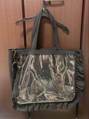자카마트 프릴 토트백 이타백 a3 블랙