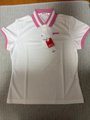 SRIXON 골프 셔츠 화이트 핑크 반팔