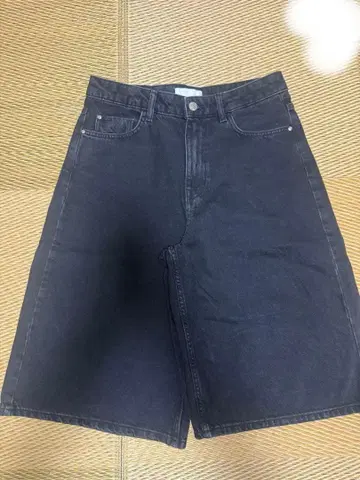 ZARA Z1975 데님 버뮤다 팬츠 블랙