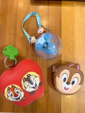 칩과 데일 키링 3개 세트