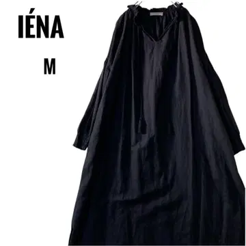 IENA 이에나 린넨 롱 원피스 블랙 카프탄 드레스 maison
