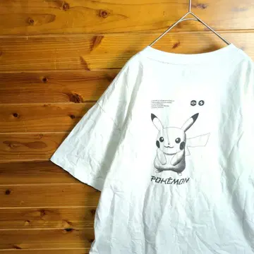 유니클로 UNIQLO UT 포켓몬스터 포켓몬 피카츄 화이트 XL