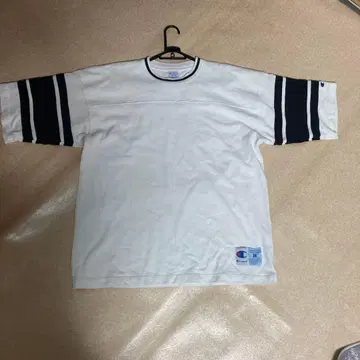 Champion 풋볼 T셔츠 화이트 M (두꺼운 원단입니다)