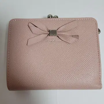 JILLSTUART 이단 접이식 지갑 가마구치 리본 핑크