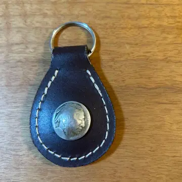 버팔로 니켈 콘초 가죽 키링 오리지널 가죽