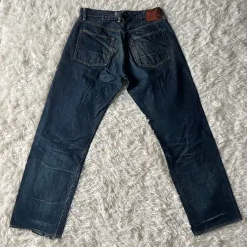 레어 EVISU 2004 W36 일본제 초기 EVIS No1 금 귀