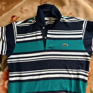 CHEMISE LACOSTE 보더 피케 셔츠