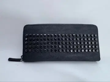 MICHAEL KORS 스터드 라운드 지퍼 장지갑