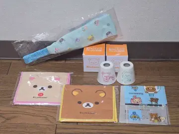 리락쿠마 마츠모토키요시 칫솔 스탠드 헤어밴드 타월 파우치 컴프