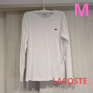 LACOSTE 긴팔 티셔츠 화이트