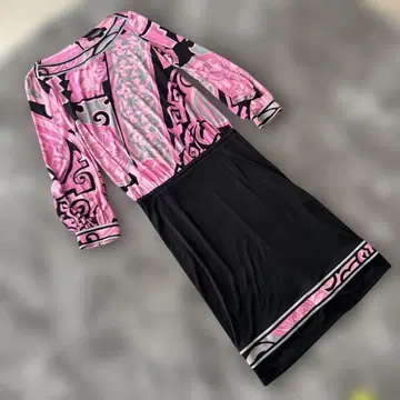 LEONARD FASHION 레오나르 원피스 핑크 블랙