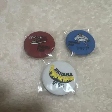 BANANA FISH 자수 캔뱃지 아쉬 노리노리군 로고