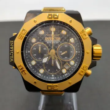 [7322]INVICTA 크로노그래프 손목시계 본체 비가동품 정크